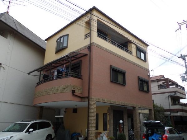 豊中市服部本町N様邸外壁塗替えリフォーム