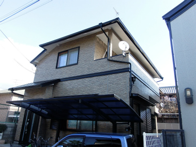 豊中市立花町 N様邸 屋根外壁塗替えリフォーム