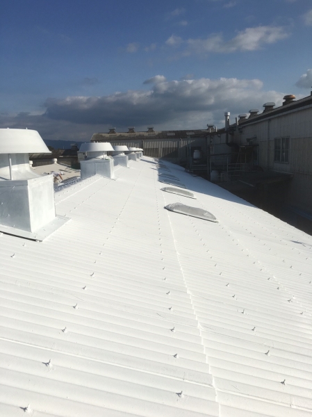 奈良県天理市 H本社乾式工場・本社第一工場屋根防水塗装改修工事