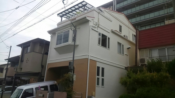 豊中市立花町T様邸屋根外壁その他防水リフォーム