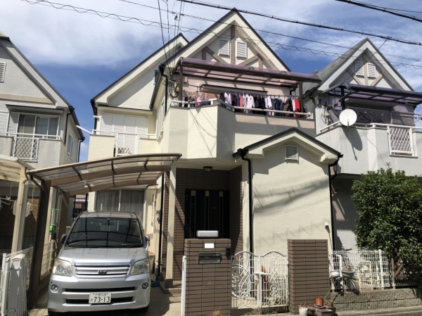 豊中市豊島南M様邸屋根外壁塗装防水リフォーム