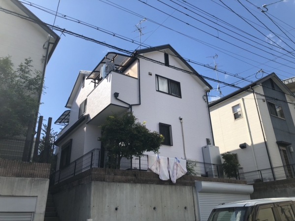 池田市五月丘 S様邸屋根外壁塗装防水リフォーム