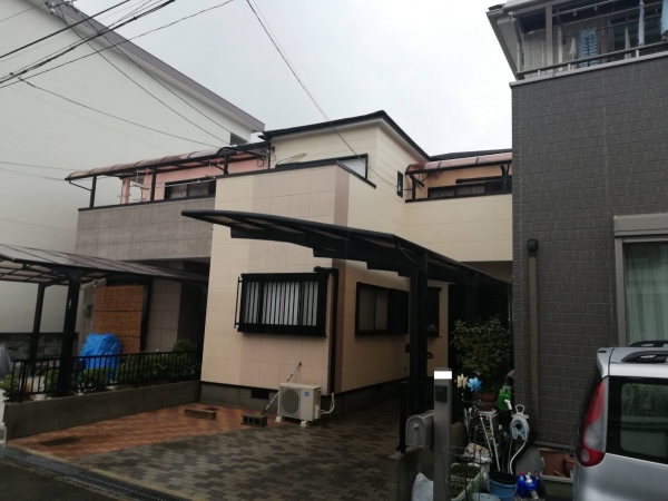 豊中市蛍池西町K様邸外壁屋根塗装防水リフォーム