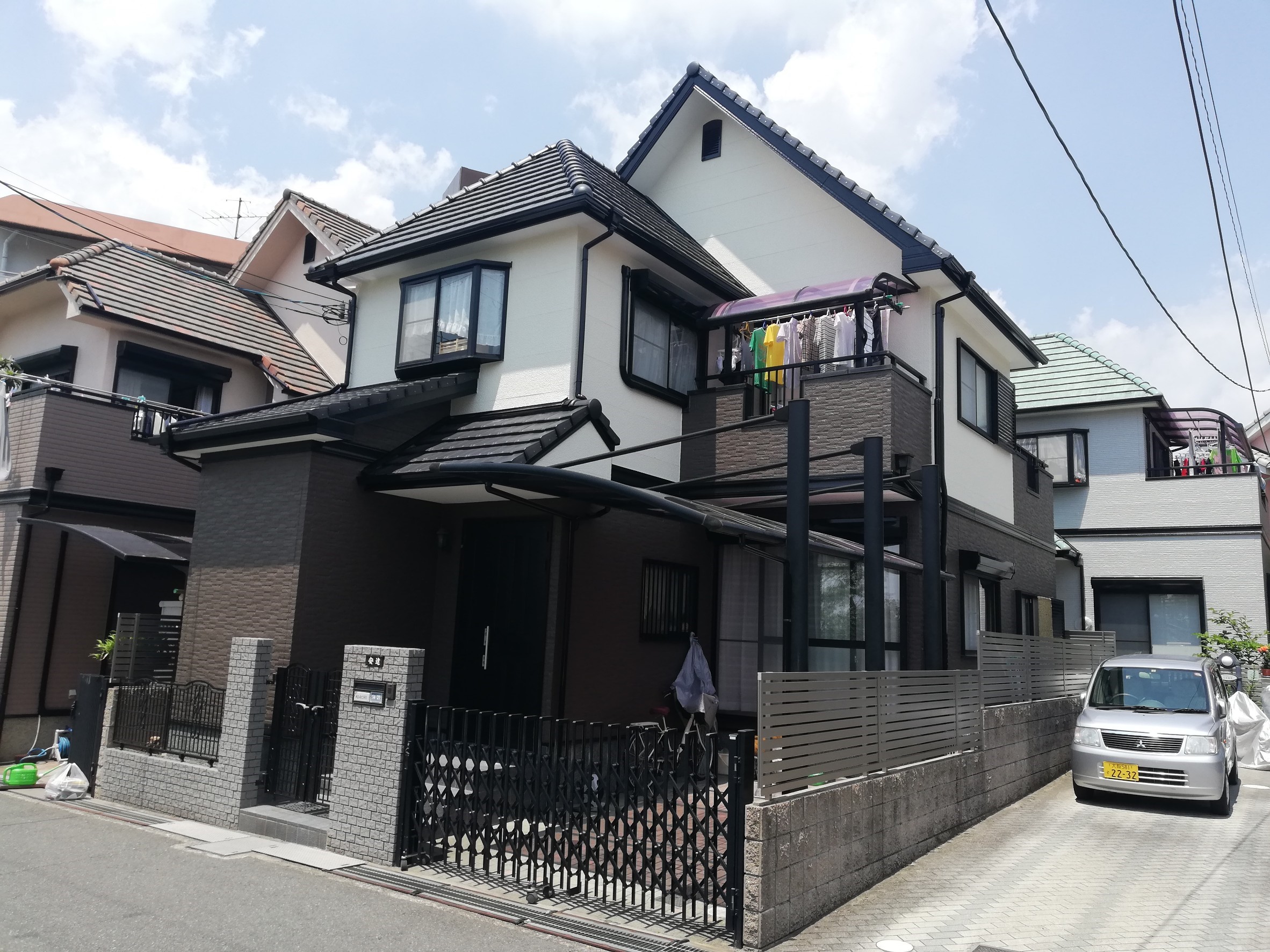 箕面市船場西A様邸外壁塗装防水リフォーム