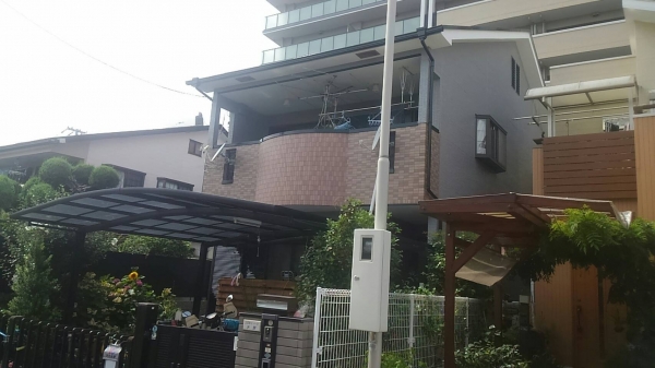 豊中市立花町M様邸屋根外壁防水塗装リフォーム