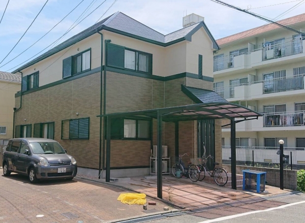 豊中市北桜塚H様邸外壁屋根塗装防水リフォーム
