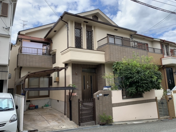 豊中市永楽荘I様邸外壁屋根塗装防水リフォーム