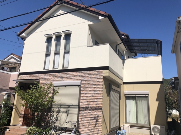 池田市古江台 H様邸外壁塗装防水リフォーム
