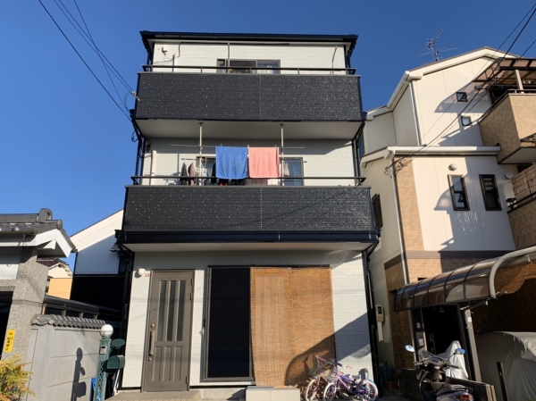 豊中市服部西町K様邸外壁屋根塗装防水リフォーム