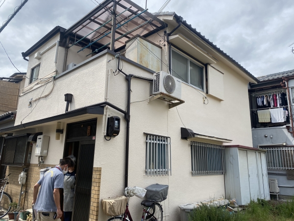 豊中市大島町S様邸外壁塗装防水リフォーム