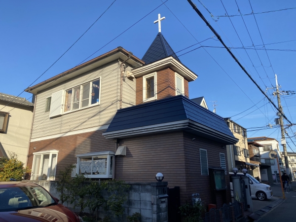 豊中市北条町B教会様屋根塗装防水リフォーム