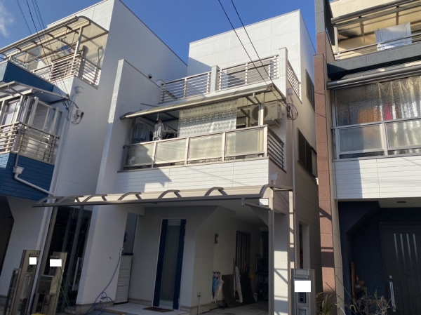 豊中市浜N様邸外壁屋根塗装防水リフォーム