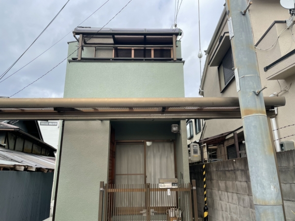 豊中市立花町T様邸外壁屋根塗装防水リフォーム