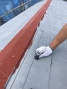 屋根外壁防水塗装リフォーム　タスペーサ挿入