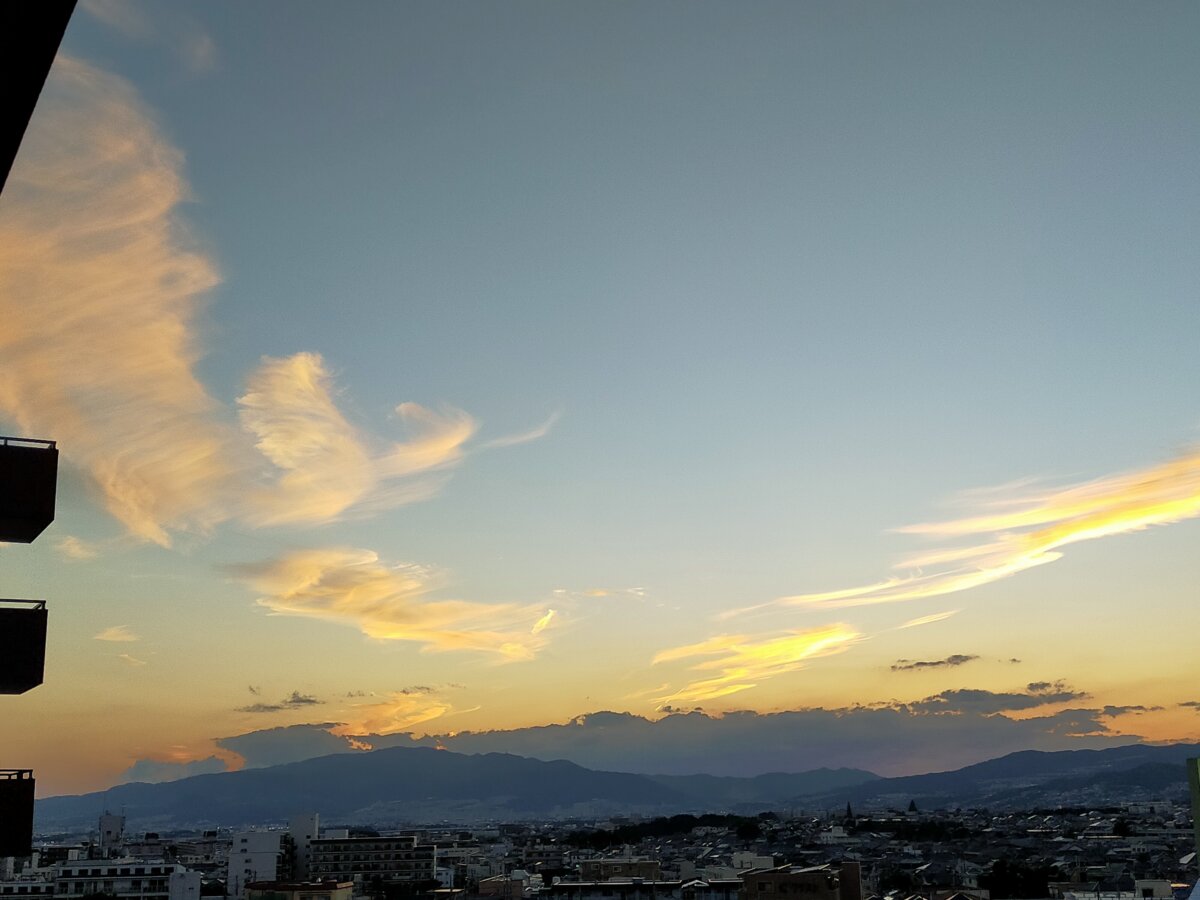 夕方の箕面山