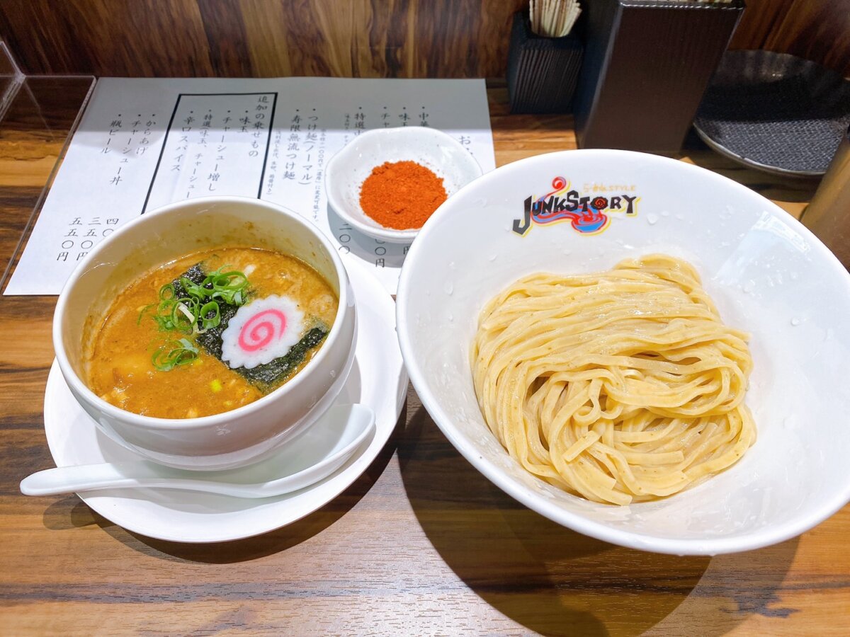 つけ麺&辛口スパイス(*^^)