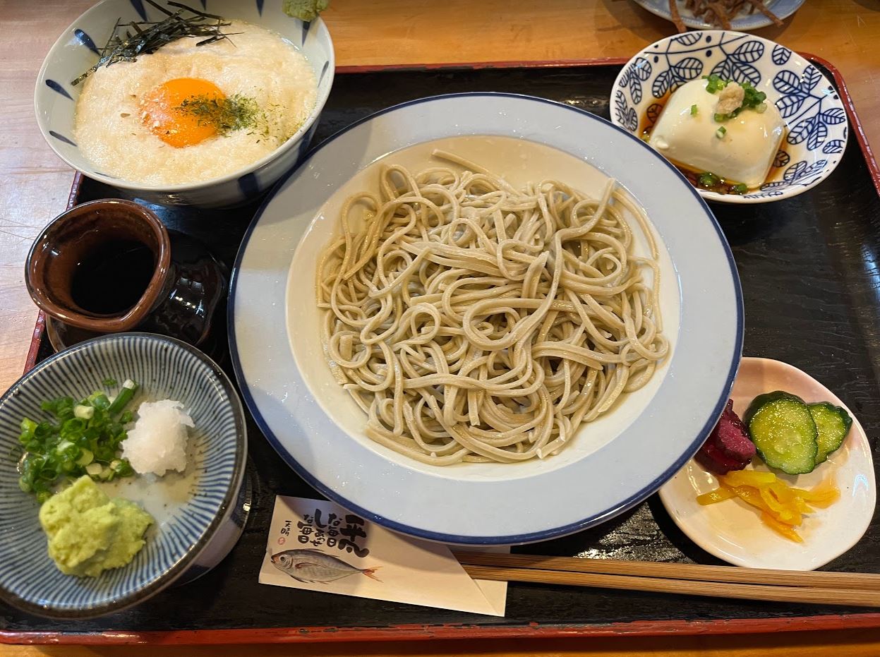 山掛ご飯＆お蕎麦