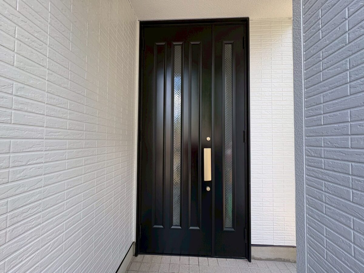 玄関扉 リペア塗装