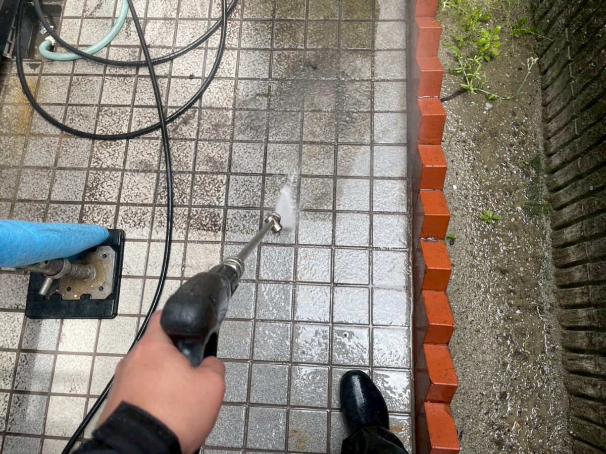 玄関土間洗浄
